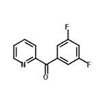 CAS 登录号：898780-30-8， (3,5-二氟苯基)(2-吡啶基)甲酮