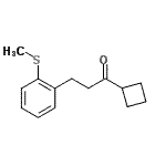 CAS 登录号：898780-69-3， 1-环丁基-3-[2-(甲硫基)苯基]-1-丙酮