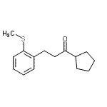 CAS#: 898780-71-7, 1-Cyclopentyl-3-[2-(methylsulfanyl)phenyl]-1-propanone