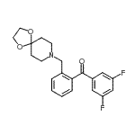 CAS 登录号：898781-05-0， (3,5-二氟苯基)[2-(1,4-二氧杂-8-氮杂螺[4.5]癸-8-基甲基)苯基]甲酮