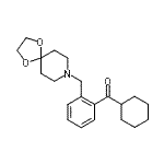 CAS 登录号：898781-20-9， 环己基[2-(1,4-二氧杂-8-氮杂螺[4.5]癸-8-基甲基)苯基]甲酮