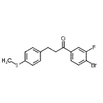CAS 登录号：898781-39-0， 1-(4-溴-3-氟苯基)-3-[4-(甲硫基)苯基]-1-丙酮