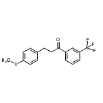 CAS 登录号：898781-55-0， 3-[4-(甲硫基)苯基]-1-[3-(三氟甲基)苯基]-1-丙酮
