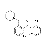 CAS 登录号：898781-88-9， (2,6-二甲基苯基)[2-(4-硫代吗啉基甲基)苯基]甲酮