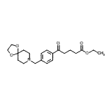 CAS 登录号：898782-07-5， 乙基5-[4-(1,4-二氧杂-8-氮杂螺[4.5]癸-8-基甲基)苯基]-5-氧代戊酸酯