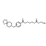 CAS 登录号：898782-13-3， 乙基7-[4-(1,4-二氧杂-8-氮杂螺[4.5]癸-8-基甲基)苯基]-7-氧代庚酸酯