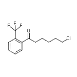 CAS 登录号：898783-66-9， 6-氯-1-[2-(三氟甲基)苯基]-1-己酮