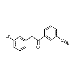 CAS 登录号：898784-12-8， 3-[(3-溴苯基)乙酰基]苯甲腈
