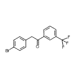 CAS 登录号：898784-25-3， 2-(4-溴苯基)-1-[3-(三氟甲基)苯基]乙酮