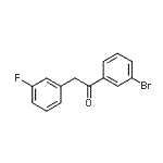 CAS 登录号：898784-69-5， 1-(3-溴苯基)-2-(3-氟苯基)乙酮