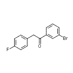 CAS 登录号：898784-71-9， 1-(3-溴苯基)-2-(4-氟苯基)乙酮