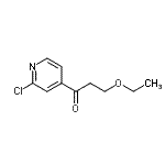 CAS#: 898785-02-9, 1-(2-Chloro-4-pyridinyl)-3-ethoxy-1-propanone