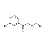 CAS 登录号：898785-06-3， 4-氯-1-(2-氯-4-吡啶基)-1-丁酮