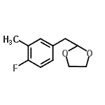 CAS 登录号：898785-07-4， 2-(4-氟-3-甲基苄基)-1,3-二氧戊环