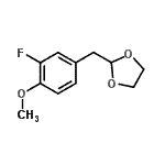 CAS 登录号：898785-19-8， 2-(3-氟-4-甲氧基苄基)-1,3-二氧戊环