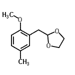 CAS 登录号：898785-31-4， 2-(2-甲氧基-5-甲基苄基)-1,3-二氧戊环