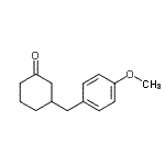 CAS 登录号：898785-44-9， 3-(4-甲氧基苄基)环己酮