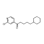 CAS 登录号：898785-51-8， 1-(2-氯-4-吡啶基)-5-环己基-1-戊酮