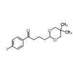 CAS 登录号：898785-58-5， 4-(5,5-二甲基-1,3-二恶烷-2-基)-1-(4-碘苯基)-1-丁酮