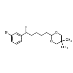 CAS 登录号：898785-78-9， 1-(3-溴苯基)-5-(5,5-二甲基-1,3-二恶烷-2-基)-1-戊酮
