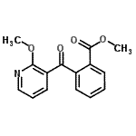 CAS 登录号：898785-81-4， 甲基2-[(2-甲氧基-3-吡啶基)羰基]苯甲酸酯
