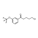CAS 登录号：898786-25-9， 5-氯-1-[3-(三氟甲氧基)苯基]-1-戊酮