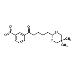 CAS 登录号：898786-33-9， 5-(5,5-二甲基-1,3-二恶烷-2-基)-1-(3-硝基苯基)-1-戊酮