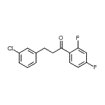 CAS#: 898787-42-3, 3-(3-Chlorophenyl)-1-(2,4-difluorophenyl)-1-propanone