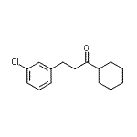 CAS 登录号：898787-56-9， 3-(3-氯苯基)-1-环己基-1-丙酮