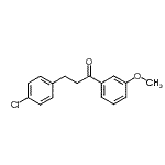 CAS 登录号：898787-64-9， 3-(4-氯苯基)-1-(3-甲氧基苯基)-1-丙酮