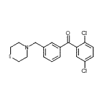 CAS 登录号：898787-84-3， (2,5-二氯苯基)[3-(4-硫代吗啉基甲基)苯基]甲酮