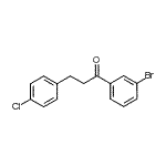 CAS 登录号：898787-85-4， 1-(3-溴苯基)-3-(4-氯苯基)-1-丙酮