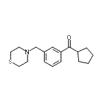 CAS 登录号：898788-11-9， 环戊基[3-(4-硫代吗啉基甲基)苯基]甲酮