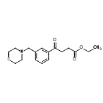 CAS 登录号：898788-17-5， 乙基4-氧代-4-[3-(4-硫代吗啉基甲基)苯基]丁酸酯