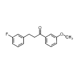 CAS 登录号：898788-73-3， 3-(3-氟苯基)-1-(3-甲氧基苯基)-1-丙酮