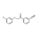 CAS 登录号：898788-82-4， 3-[3-(3-氟苯基)丙酰]苯甲腈