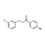 CAS 登录号：898789-05-4， 1-(4-溴苯基)-3-(3-氟苯基)-1-丙酮