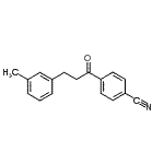 CAS 登录号：898790-47-1， 4-[3-(3-甲基苯基)丙酰]苯甲腈