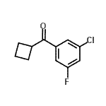 CAS 登录号：898791-06-5， (3-氯-5-氟苯基)(环丁基)甲酮
