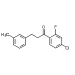 CAS 登录号：898791-20-3， 1-(4-氯-2-氟苯基)-3-(3-甲基苯基)-1-丙酮