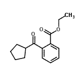 CAS 登录号：898791-38-3， 乙基2-(环戊基羰基)苯甲酸酯