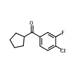CAS 登录号：898791-60-1， (4-氯-3-氟苯基)(环戊基)甲酮