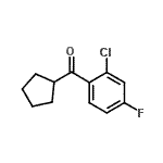 CAS 登录号：898791-70-3， (2-氯-4-氟苯基)(环戊基)甲酮