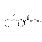 CAS 登录号：898792-20-6， 乙基3-(环己基羰基)苯甲酸酯