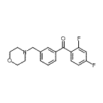 CAS 登录号：898792-28-4， (2,4-二氟苯基)[3-(4-吗啉基甲基)苯基]甲酮