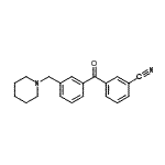 CAS 登录号：898792-70-6， 3-[3-(1-哌啶基甲基)苯甲酰基]苯甲腈