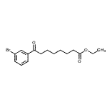 CAS 登录号：898792-73-9， 乙基8-(3-溴苯基)-8-氧代辛酸酯