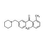 CAS 登录号：898793-17-4， (2,6-二甲基苯基)[3-(1-哌啶基甲基)苯基]甲酮