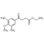 CAS 登录号：898793-18-5， 乙基4-(4-甲氧基-3,5-二甲基苯基)-4-氧代丁酸酯