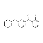 CAS 登录号：898793-32-3， (2-氟苯基)[3-(1-哌啶基甲基)苯基]甲酮